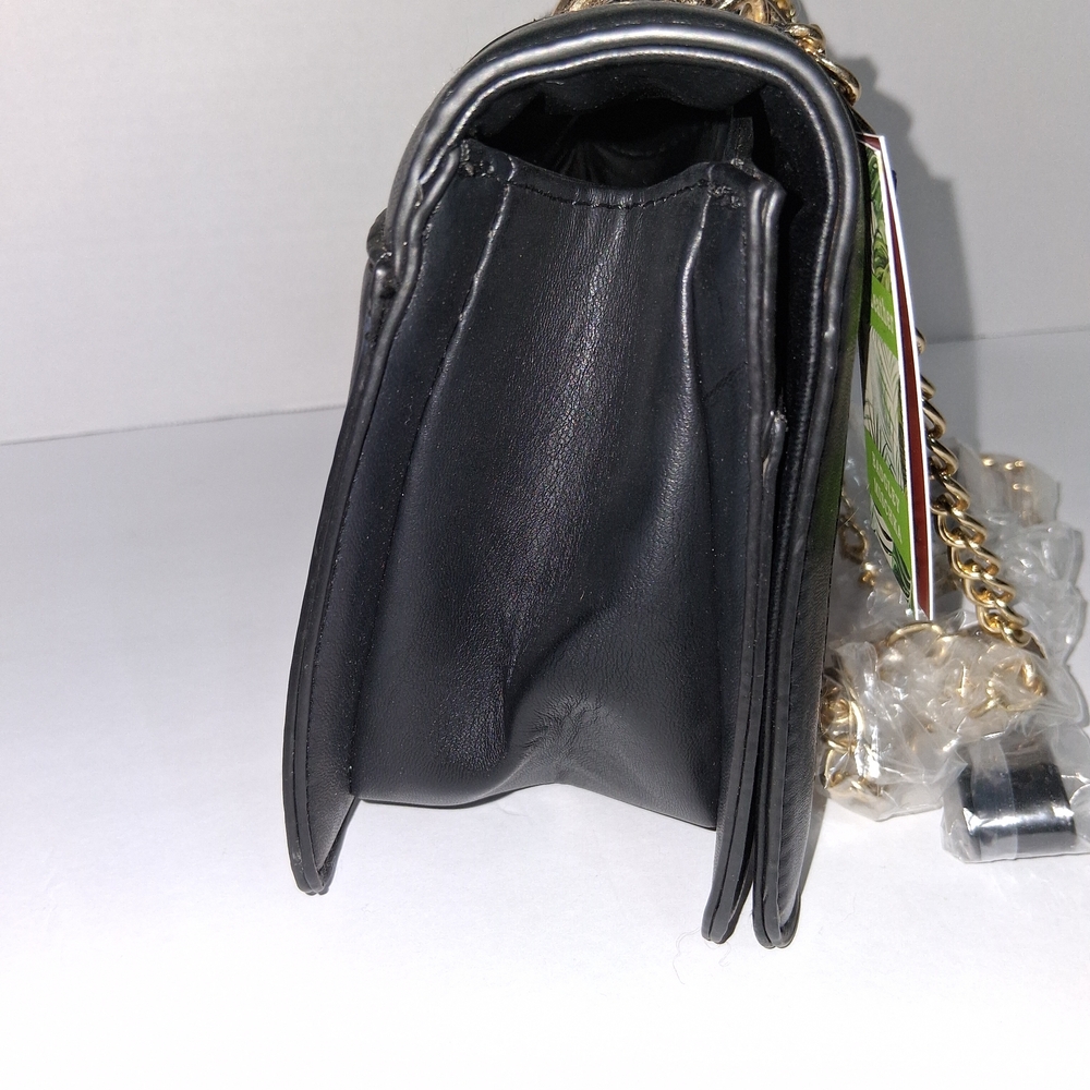 Badgley Mischka Black and White Twead Crossbody Bag - Picture 7 of 10